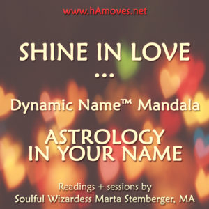 Dynamic Name Mandala by Soulful Wizardess Marta Stemberger