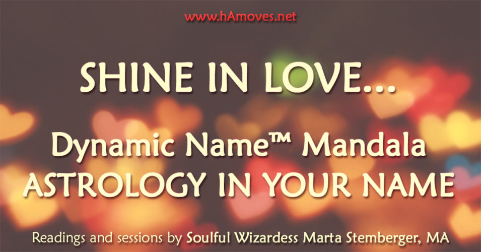 Dynamic Name Mandala by Soulful Wizardess Marta Stemberger