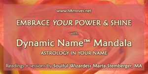 Dynamic Name Mandala by Soulful Wizardess Marta Stemberger